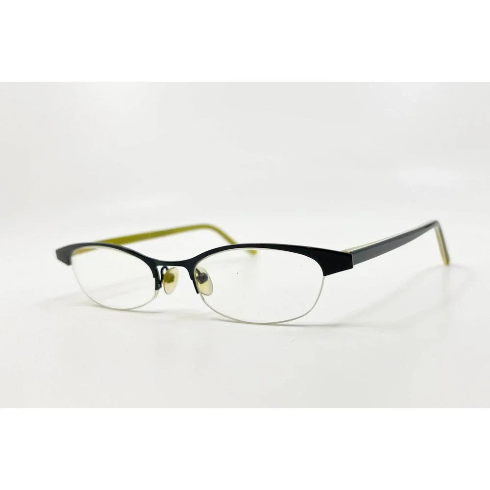 Prodesign Denmark 1149 c.6031 Eyeglasses Black Green Half Rim Frames 49-16-135